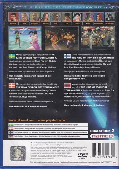 Tekken 4 - PS2 (B Grade) (Genbrug)
